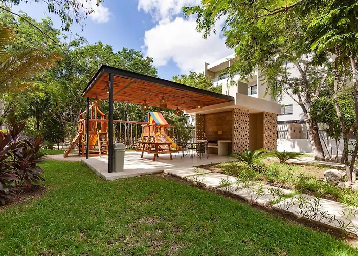 Casa de férias New Selva Condo12min To Beach,gym,pool,playground Playa del Carmen